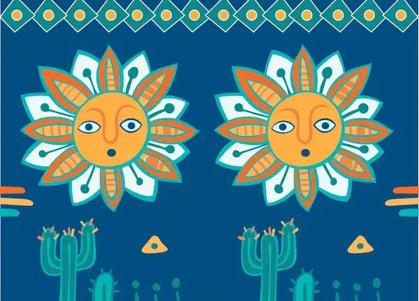 Diseño inspirado en culturas prehispánicas