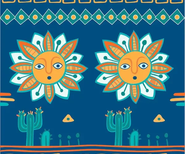 Diseño inspirado en culturas prehispánicas